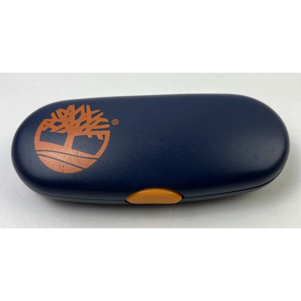 Timberland Glasses/Sunglasses Case, Dark Blue & Orange, Eyewear Case Only